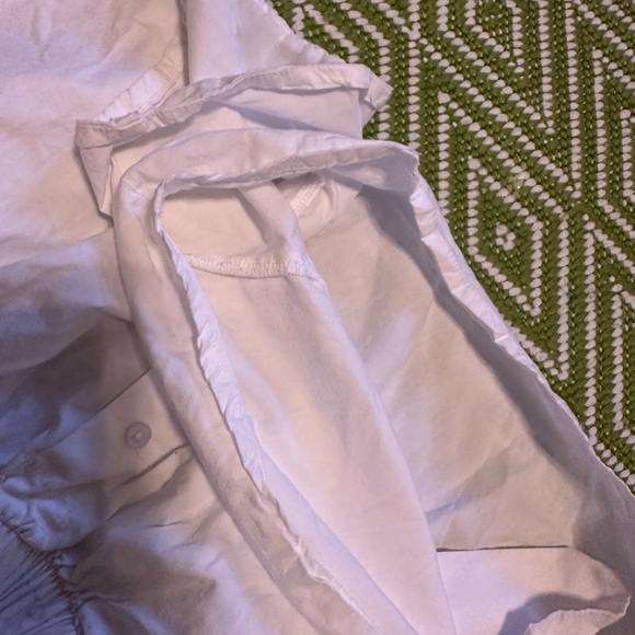 Daily Drills Women's White Poplin Boxer Shorts - Picture 5 of 6